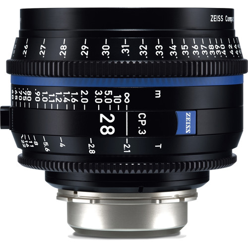 لنز-زایس--Zeiss-CP-3-28mm-T2-1-Compact-Prime-Lens-(PL--Mount,-Feet)